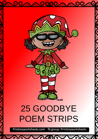 CVC Poem Strips Worksheet